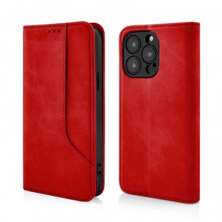 custodia a libro samsung a36 5G con porta carte di credito chiusura magnetica rossa