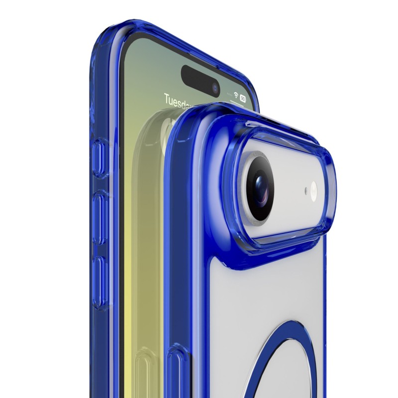 cover iphone 17 AIR blu - trasparente magsafe