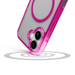 cover iphone 17 rosa -trasparente magsafe