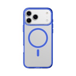 cover iphone 17 PRO MAX blu - trasparente magsafe