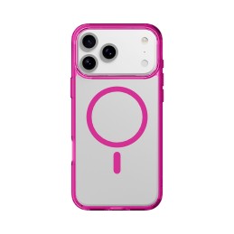 cover iphone 17 PRO rosa - trasparente magsafe