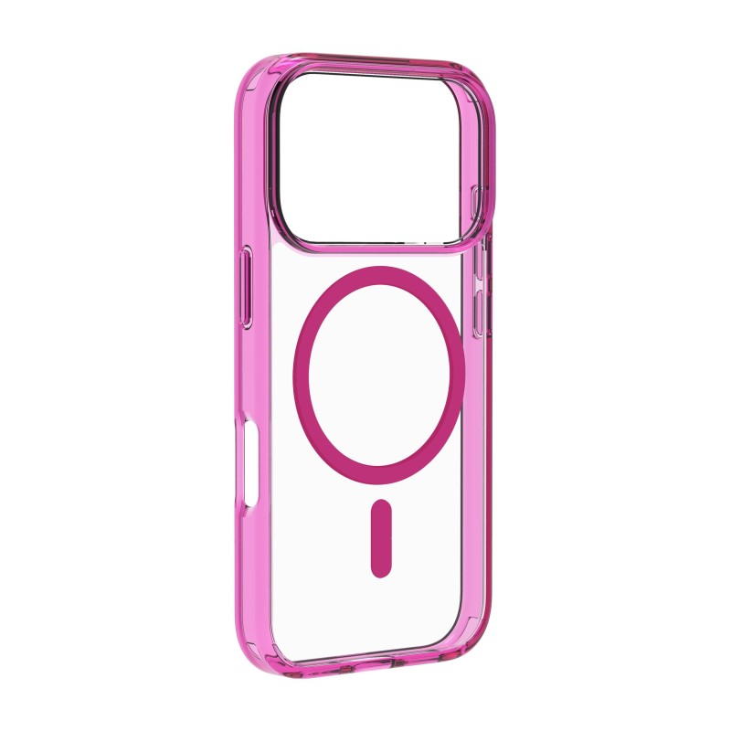 cover iphone 17 PRO rosa - trasparente magsafe