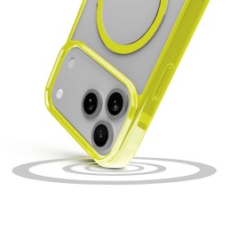 cover iphone 17 PRO lime - trasparente magsafe