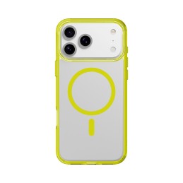 cover iphone 17 PRO MAX lime - trasparente magsafe