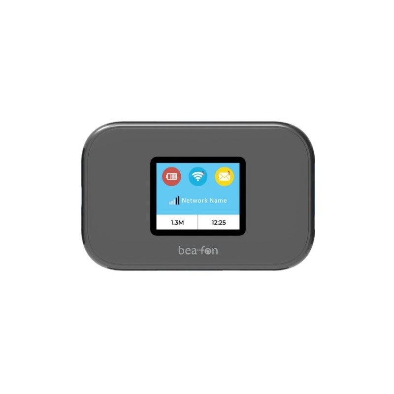 4G Router, Display 1,77", WPS, 300Mbps, CAT6,USB-C, up to 32 connections, 3000mAh,Firewall, micro SD slot