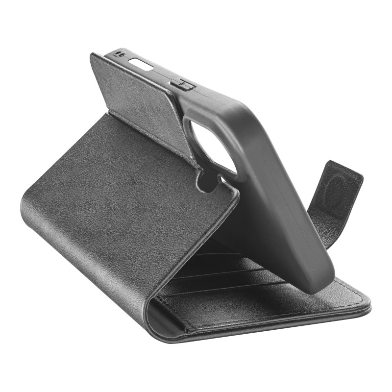 custodia a libro iphone 17 nera con porta carte di credito