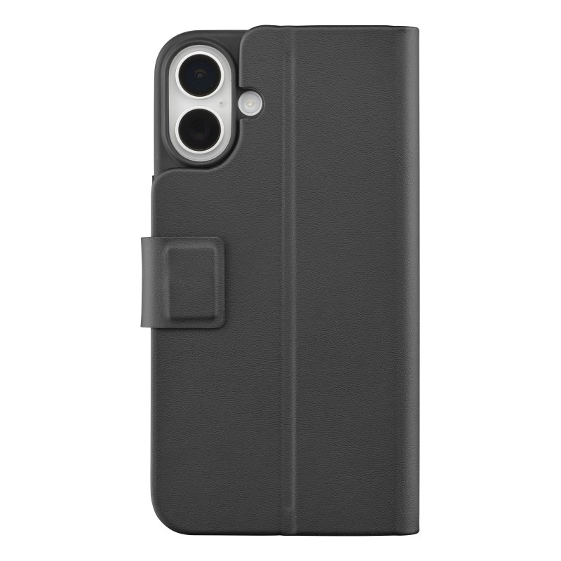 custodia a libro iphone 17 nera con porta carte di credito