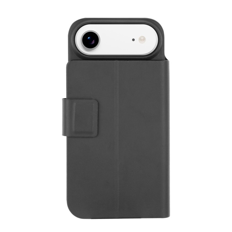 custodia a libro iphone 17 AIR  nera con porta carte di credito