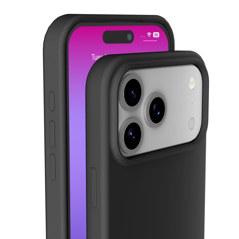 cover soft touch iphone 17 PRO MAX nera