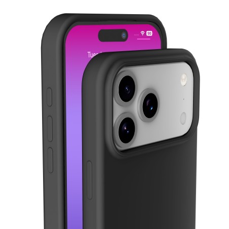 cover soft touch iphone 17 PRO MAX nera