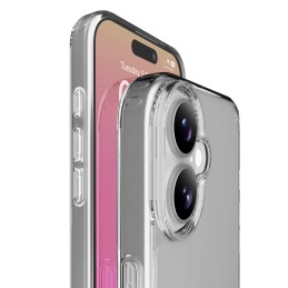 cover iphone 17 trasparente
rigida con bordi in gomma per  un’elevata protezione dello smartphone.