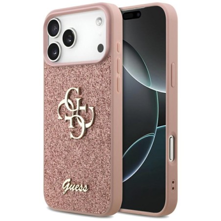 cover guess iphone 17 PRO MAX glitter pink