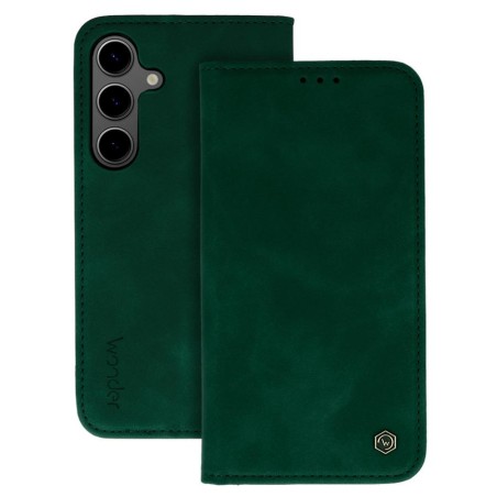 custodia a libro iphone 17 con porta carte di credito chiusura magnetica verde