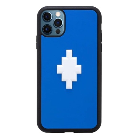 cover marcelo burlon iphone 12 pro max 3d cross blu