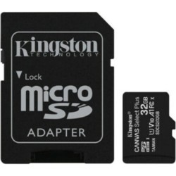 memory card kingstone canvas select micro sd 32 gb classe 10 con adattatore sd