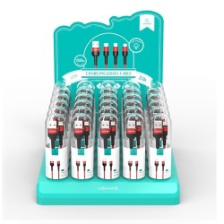 cavo dati lightning in box cilindrico antistrappo 100cm 2Ah rosso