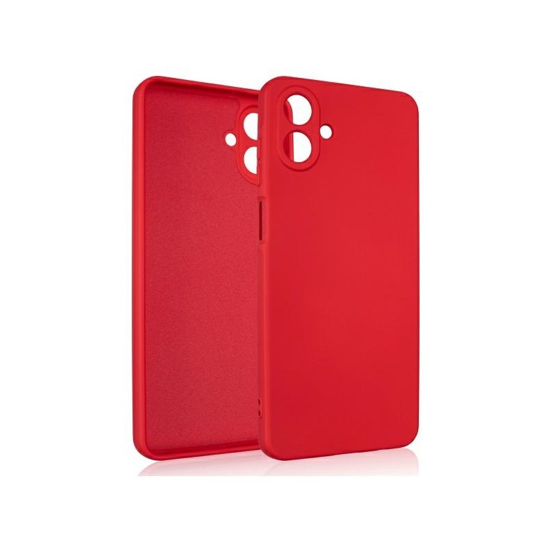 cover in silicone per samsung a07  rossa
