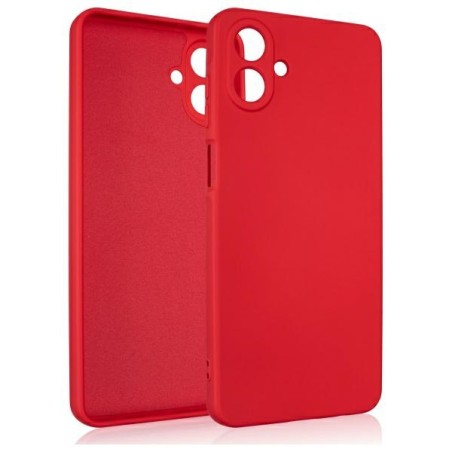 cover in silicone per samsung a07  rossa