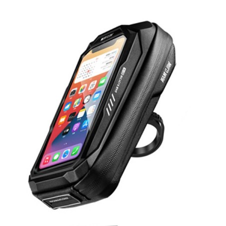 bag portaoggetti  nero waterresistant attacco per canna bici per smartphone con diagonale da 4 pollici a 7 pollici