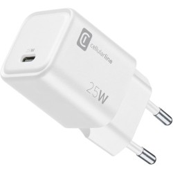 caricabatteria 25w watt bianco