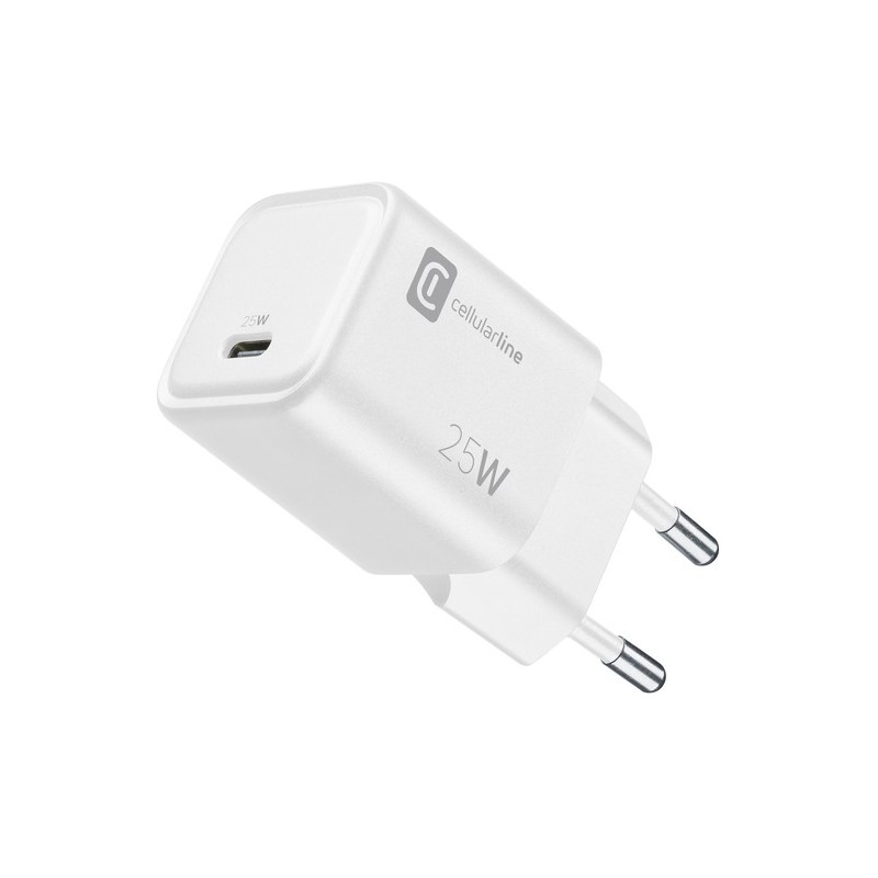 caricabatteria 25w watt bianco