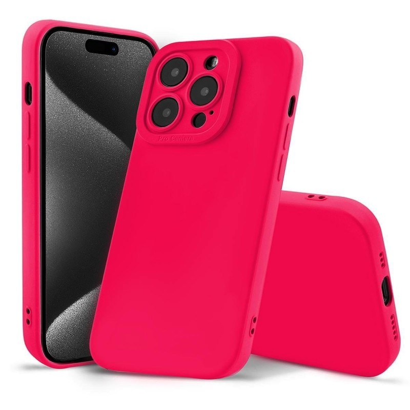 cover  silicone iphone 17 fucsia
