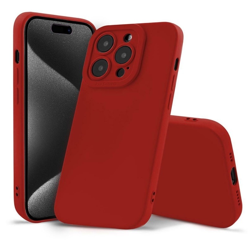 cover  silicone iphone 17 red