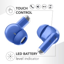 auricolare bt tws in ear blu