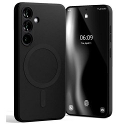 cover  silicone samsung A16 nera compatibile ricarica wireless