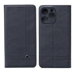 custodia a libro samsung A17 con porta carte di credito chiusura magnetica nera