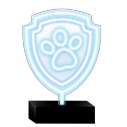 Neon LED su una Base Paw Patrol connettore usb con regolatore di intensita\' dimensioni 25 cm x 25 cm