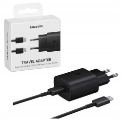 caricabatterie 25w usbc + cavo usb-c  nero