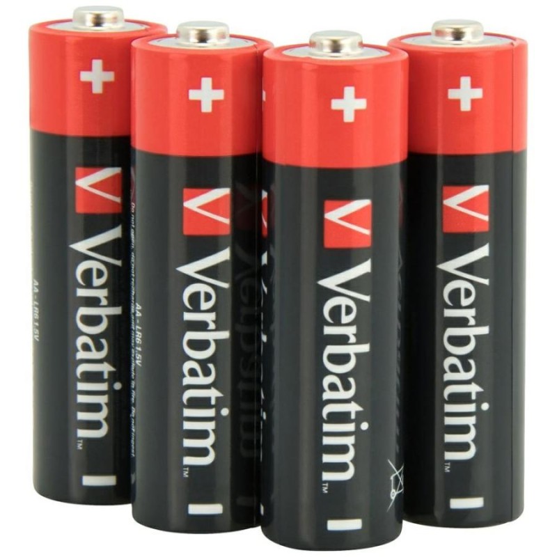confezione oem 4 batterie AA Verbatim