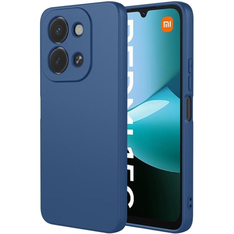 custodia in tpu per xiaomi redmi 15C blu