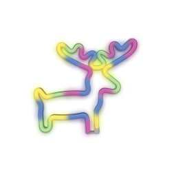 led wall christmas elk connettore usb + pile dimensioni 280 X 20 X 250mm