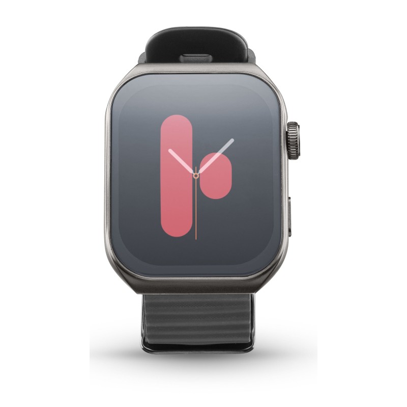 Smartwatch Cellularline con display AMOLED da 1,96", impermeabilità IP68, chiamate Bluetooth e autonomia fino a 5 giorni. Stile 