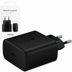 caricabatterie usb-c 45w nero usbc confezione blister