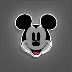 led wall neon Mickey mouse connettore usb con regolatore di intensita\' dimensioni 25,5 x 26 cm