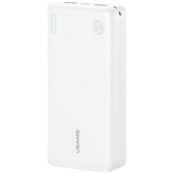 powerbank 20000 mAh 10W 2 usb-A out e 1 usb-c in bianca