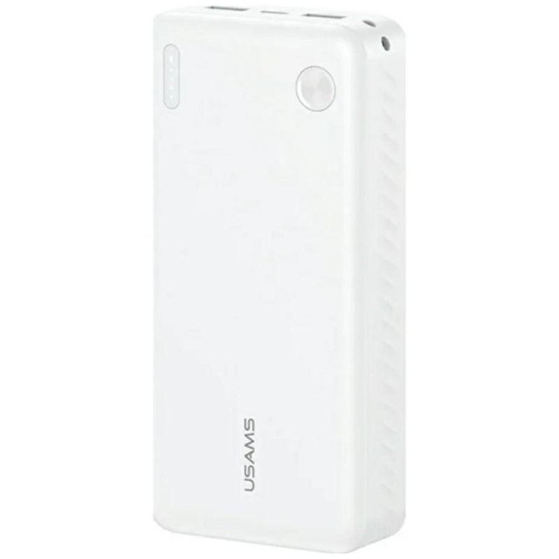 powerbank 20000 mAh 10W 2 usb-A out e 1 usb-c in bianca