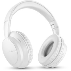 cuffie bluetooth vivavoce con microfono bianca