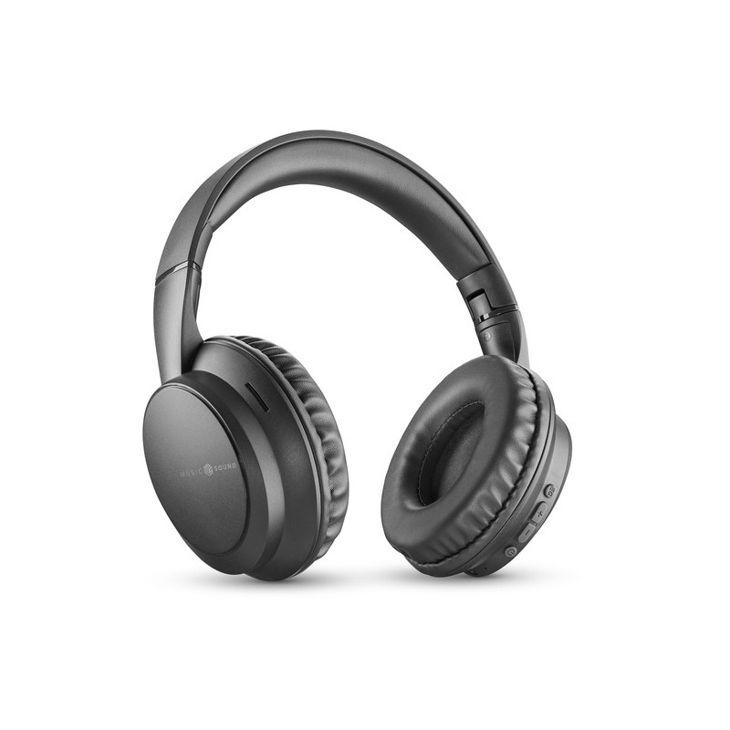 cuffie bluetooth vivavoce con microfono nera