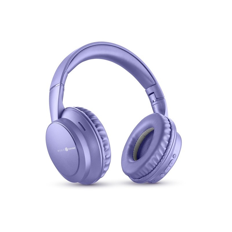 cuffie bluetooth vivavoce con microfono viola