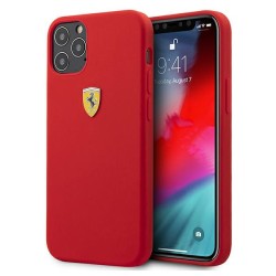 cover ferrari iphone 12 pro max  silicone  rossa