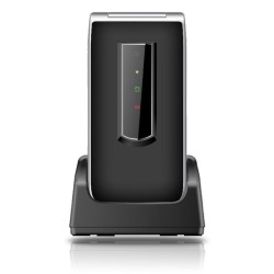 Telefono cellulare 4G per anziani, doppio display 2,8 + 1,77,Fotocamera VGA, Bluetooth, tasto SOS, jack da 3,5 mm,cavo usb-, bas