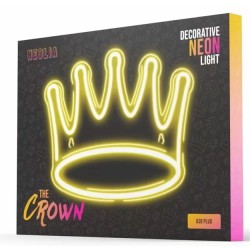 led neon corona bianco caldo alimentazione a batterie 3x AA dimensioni 180 x 100 x 340 mm