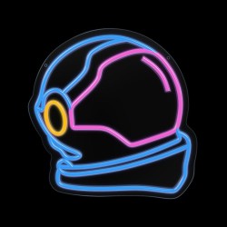 led wall neon astronauta multicolor connettore usb con regolatore di intensita\' dimensioni 400 x 18 x 375