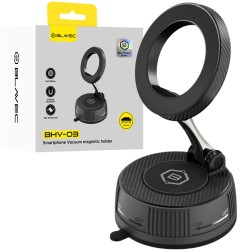 supporto magnetico ruotante con sistema di blocco per vetro e cruscotto