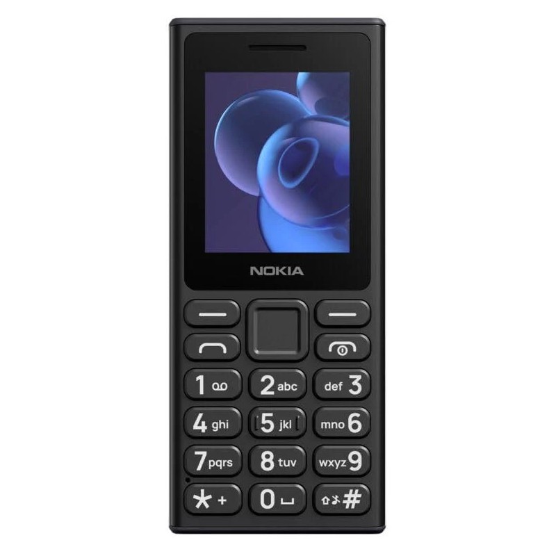 Nokia 110 2024 Cellulare Dual SIM Nero Display 2 Batteria 1000mAh IP54