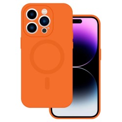 cover  silicone iphone 11 ararancio compatibile magsafe